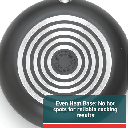 T-fal Initiatives Non Stick Fry Pan Set, 2 Piece 8.5 & 10 Inch, Oven Safe 350F, Kitchen Cooking Skillets, Dishwasher