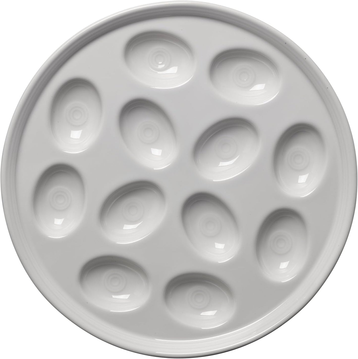 11-Inch Fiesta Egg Tray, White