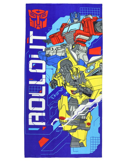 Northwest Transformers Beach Towel Optimus Prime and Bumblebee Roll Out 30"x60"