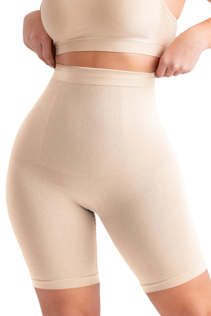SHAPERMINT Shapewear for Women - High-Waisted Shapewear Tummy Control Shorts, Faja Body Shaper, Underwear for Women