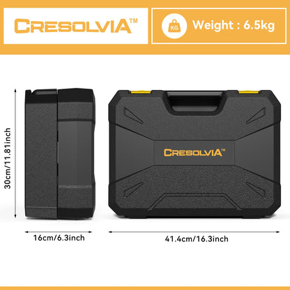 CRESOLVIA 328 Piece Tool Kit for Home,Hand Repair Tool Set,Toolbox Storage Case with Drawer,General Household/Auto Tool Kit,Perfect for Homeowner, DIY, Handyman
