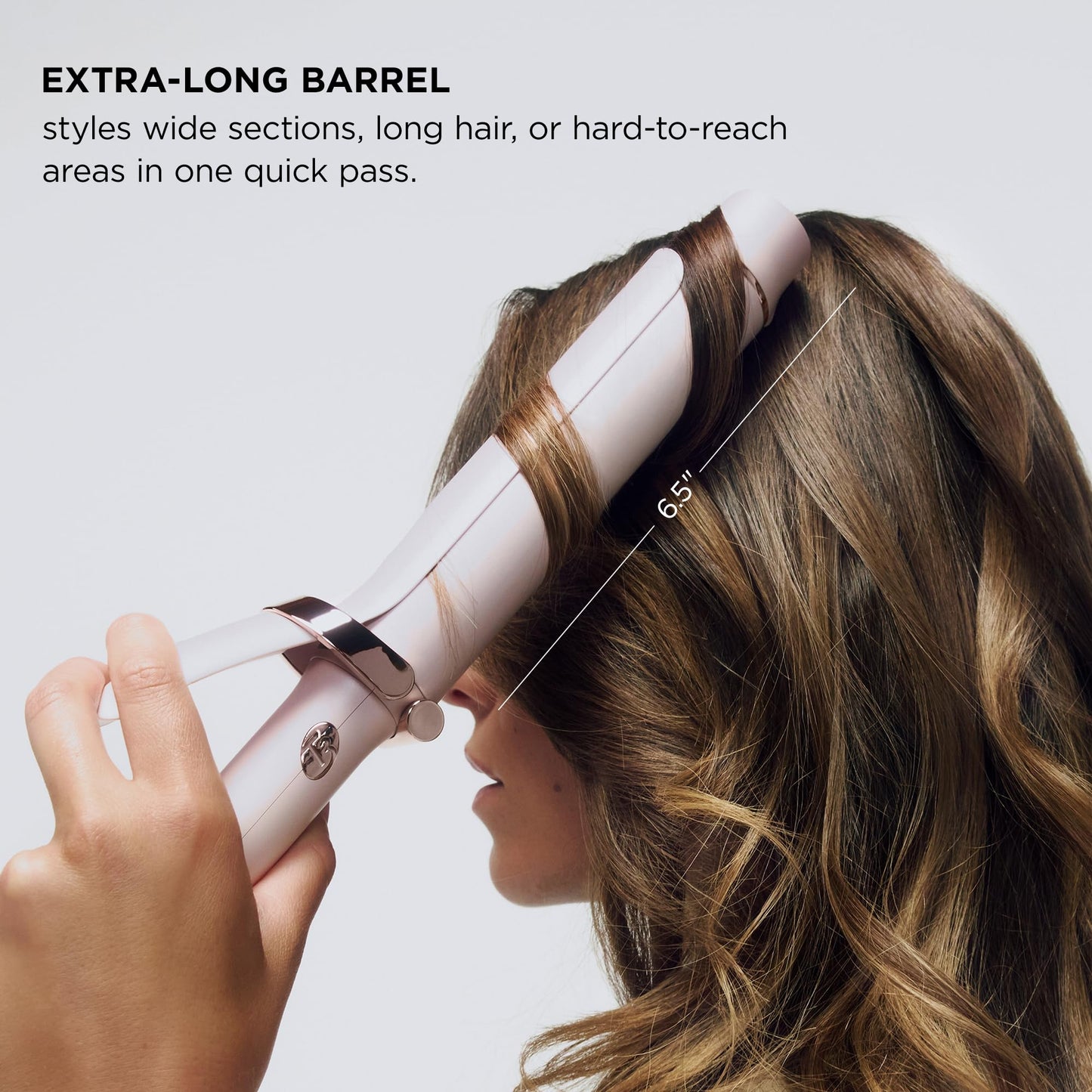 T3 SinglePass Curl X Extra-Long Barrel 1", 1.25", 1.5" Curling Iron with 9 Heat Settings and Ceramic Barrel for Fast Styling and Lasting Results on All Hair Types