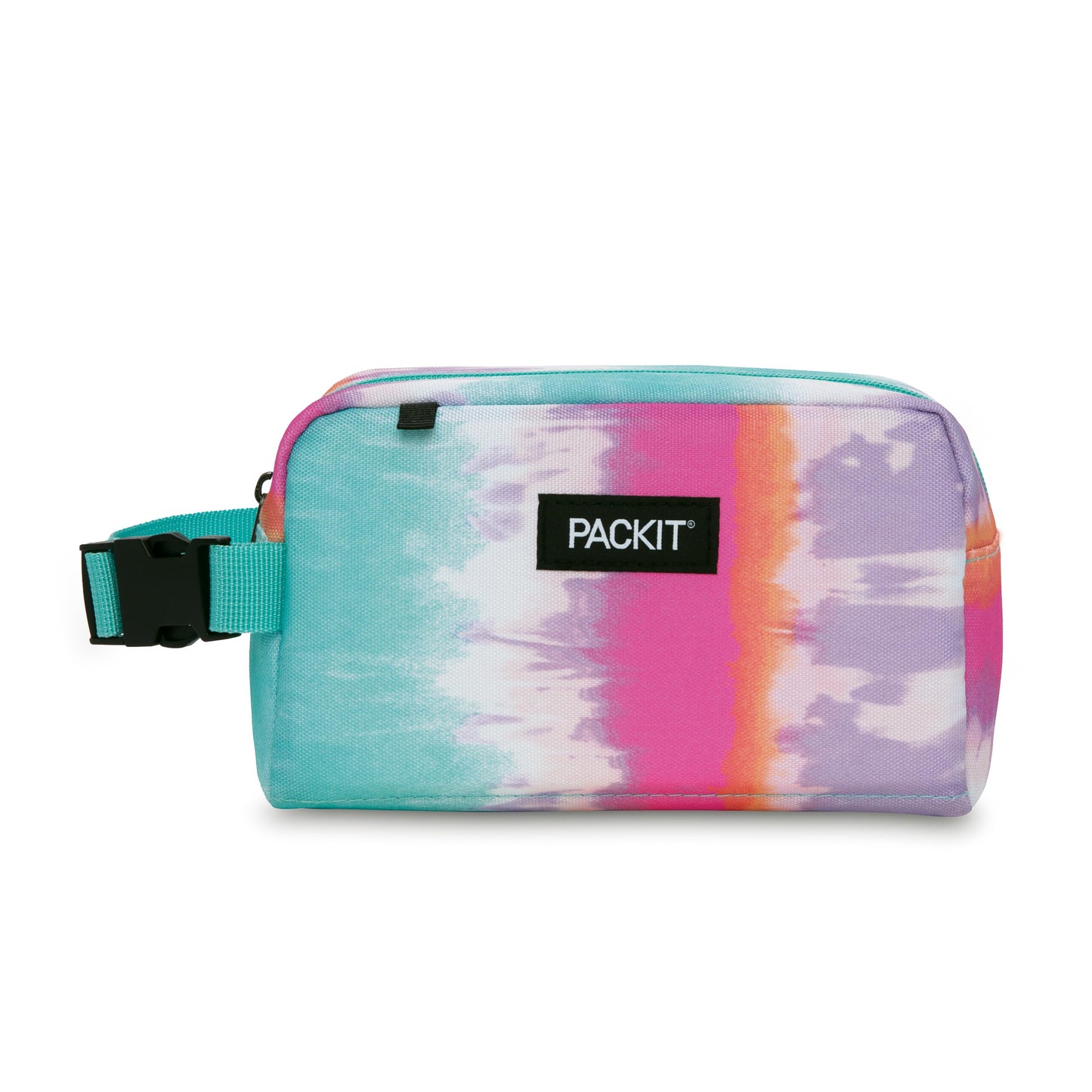 PackIt® Freezable Snack Box, Checked Out, Built with ECOFREEZE Technology, Collapsible, Reusable, Zip Closure with Buckle Handle, Designed For Work Snacks, Fresh Snacks On the Go, Adults, and All Ages