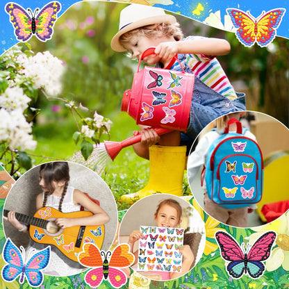 Labeol Diamond Art Kits for Kids Boys and Girls Ages 6-8-10-12 Easy to DIY Creative Diamond Art Sticker Craft by Numbers Kits for Kids and Adult Beginners (Butterfly)