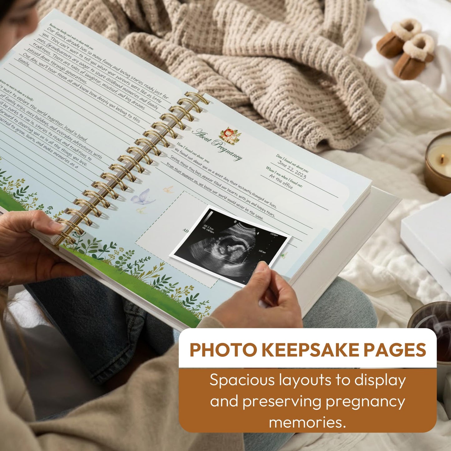 Only Zest Keepsake Baby Memory Book for Boys and Girls - First 5 Years Baby Book Journal with Photo Album - Scrapbook Kit for Milestones, Gender Neutral Gifts