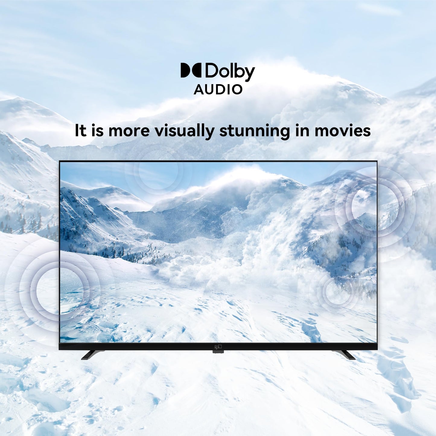 FPD 65 Inch Smart TV, 4K LED Google TV with Google Play Built-in Google Cast, HDR 10, Compatible with Dolby Atmos & Vision MEMC, Voice Assistant Remote, UHD Flat Screen Television (CG65-C3,2024)