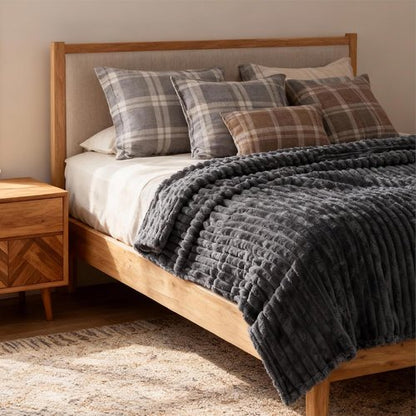 Bedsure GentleSoft California King Blanket - Cozy Grey Throw for Bed, 102x96 Inches