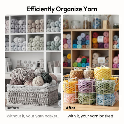Etcokei Electric Yarn Winder M1 & 9pcs Ball Tube, Compact Cake Winder for Neat Storage & Tangle-Free Knitting/Crocheting, Yarn Winding Tube Yarn Storage Organiazer