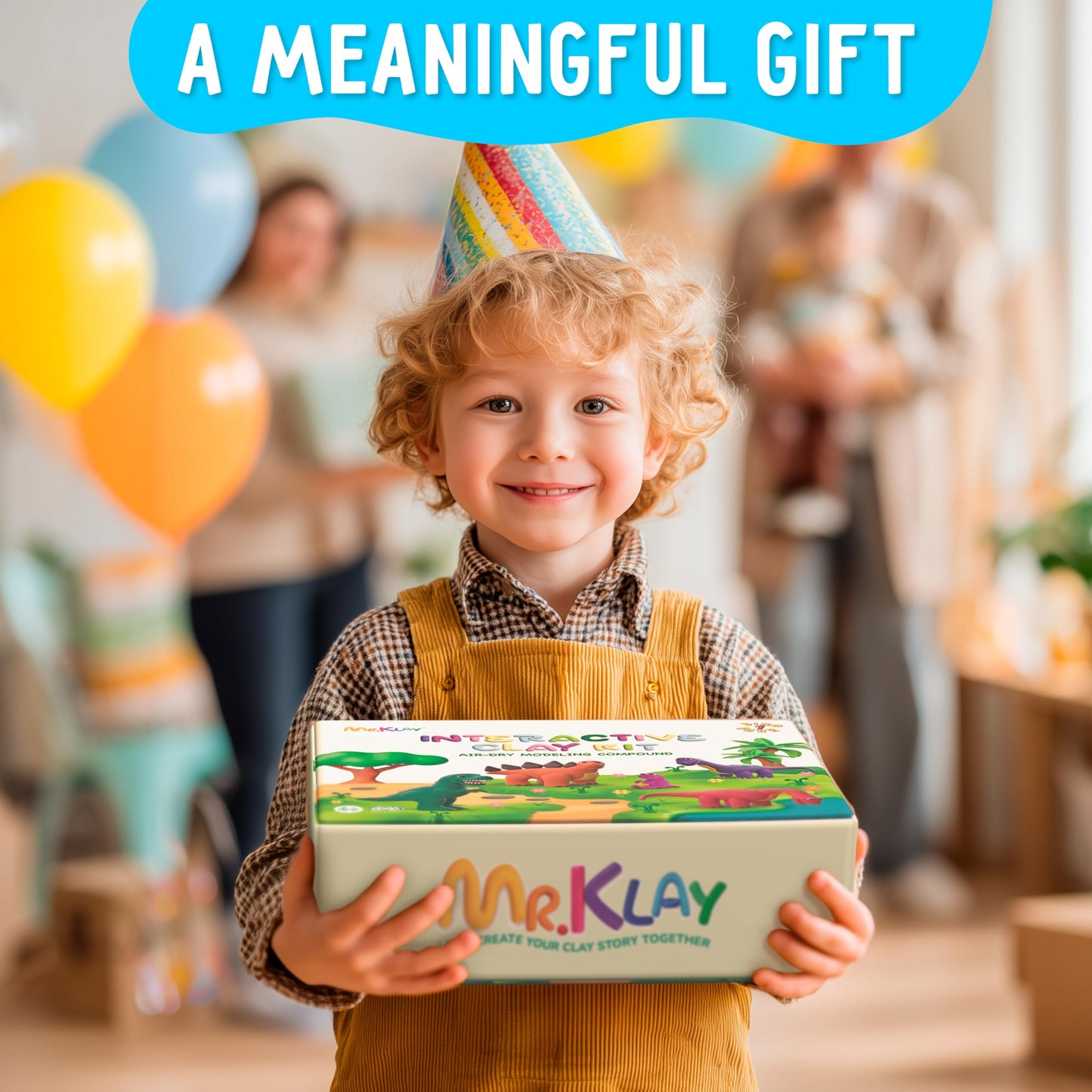 Mr.Klay Air Dry Modeling Clay for Kids - Dinosaurs DIY Art and Crafts Modeling Kit with Tools - Interactive Magic Molding Clay - Creative Learning Educational Toys for Kids