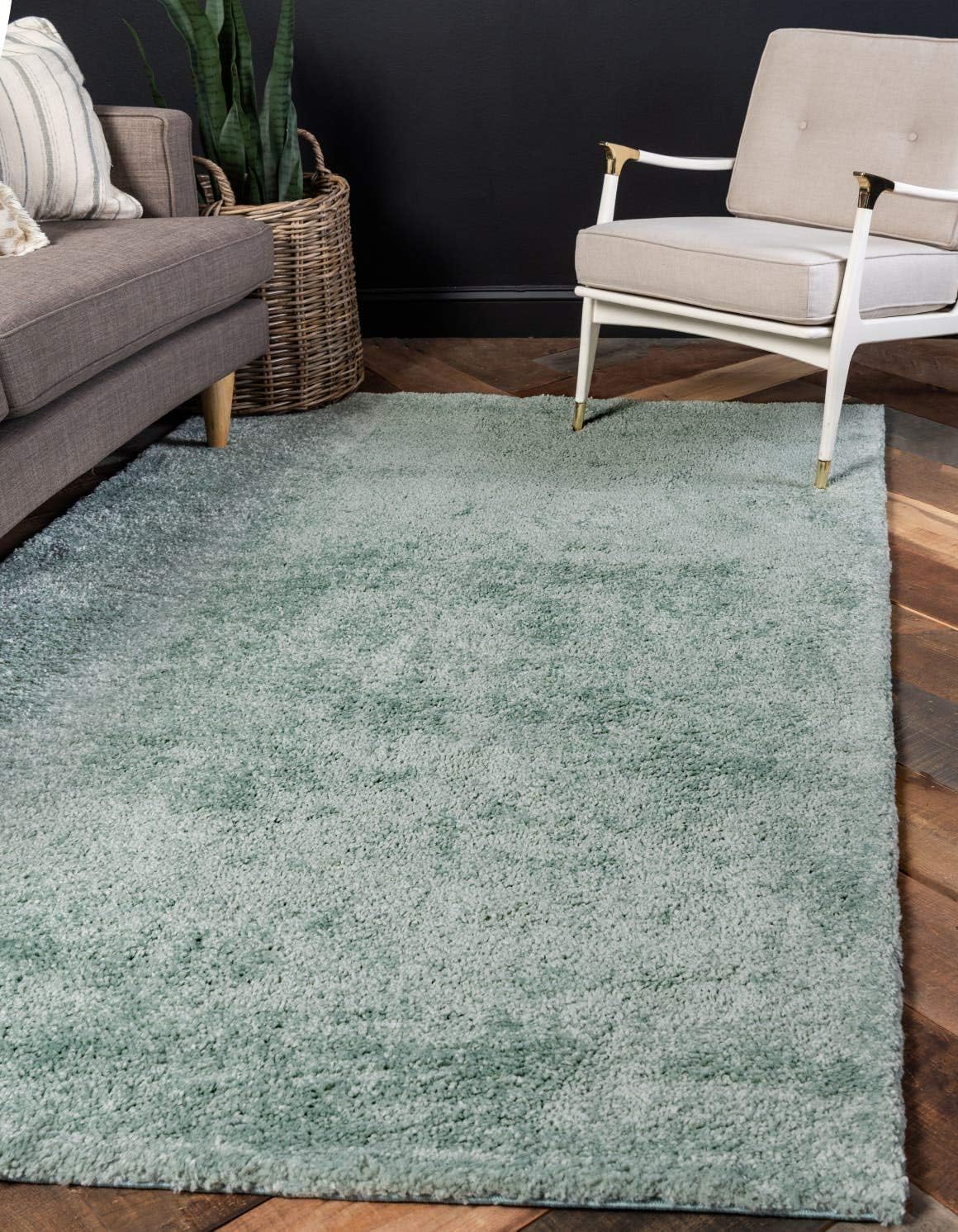 Unique Loom Solo Collection Area Rug, Calabasas, 2' 2" x 3' 1" Rectangle, Light Blue