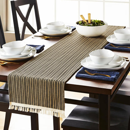 12x55 Inches, (1x4.7 Eco Crave Natural Jute Table Runner Handwoven Brown Boho Burlap Coffee Table Runner, Rustic