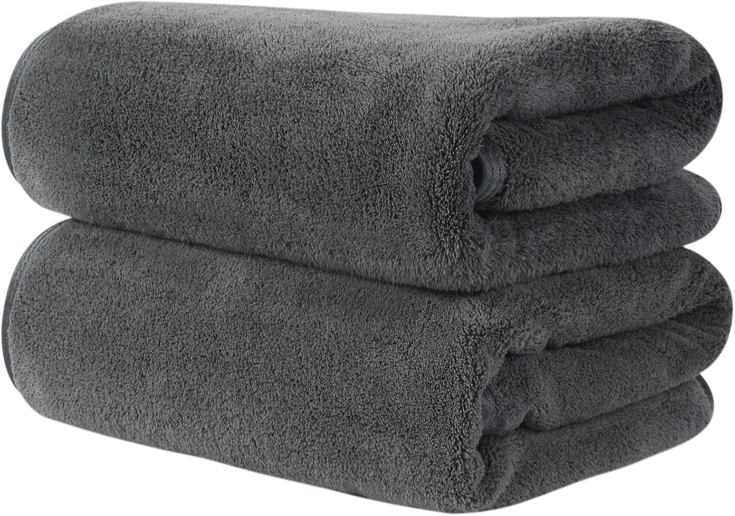 2040 2pc) KinHwa Microfiber Hand Towels for Bathroom Soft and Absorbent Face Towels Grey Bathroom Hand Towels for Spa