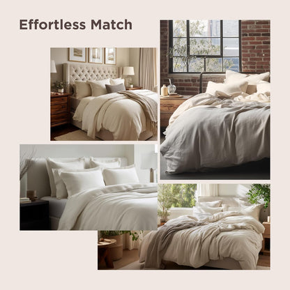 Bedsure Honey Ginger Duvet Cover - Twin XL Soft Prewashed Cotton Bedding Set with Zipper Closure & Pillow Sham