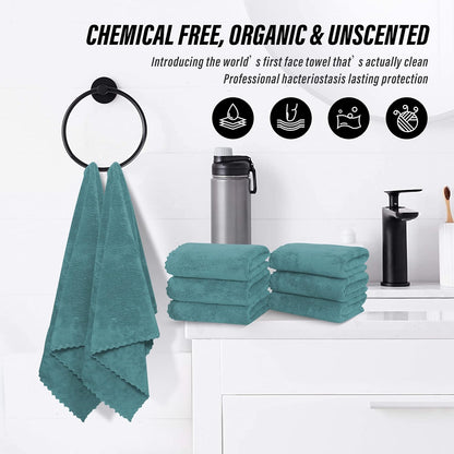 18 Pack 16 28 inches MOONQUEEN Premium Hand Towels - Quick Drying - Microfiber Coral Velvet Highly Absorbent Towels