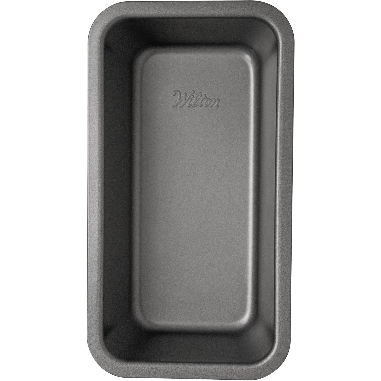 Wilton Silver Non Stick Loaf Pan, Bread and Meatloaf Pan, Made without PFAS, Durable Steel, Even Heating, 8 x 4 Inch