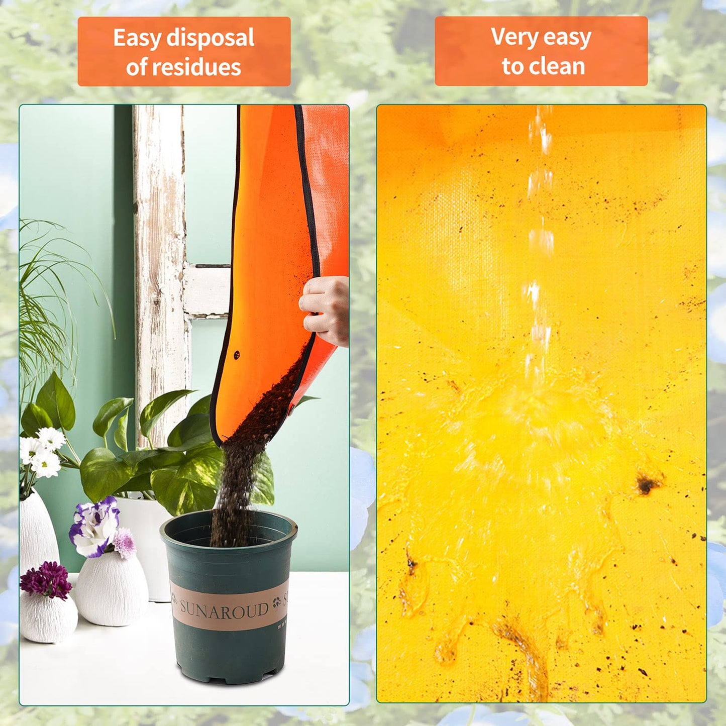 Large Repotting Mat for House Plants Transplanting and Potting Soil Mess Control, Unique Gardening Gifts for Women & Men Mom Birthday Gift Plant Lover Gifts