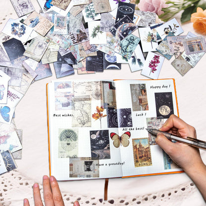 EggSun 300Pcs Washi Sticker Book Set Aesthetic Scrapbook Paper for Story Journaling, 6 Theme DIY Decorative Paper Sticker Kit for Junk Journal Art Scrapbooking Diary Card Craft Gift Notebook Making