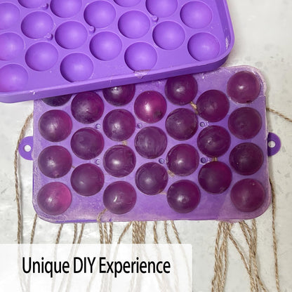Silicone DIY Soap Making Kit Grape Soaps Molds Exquisite Mold for Handmade Soap Making Gift (Without Soaps)