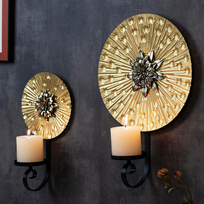 Set 2 1 1 Aimto Wall Sconce Candle Holder Metal Hanging Wall Decorations for Home,Living Room, Bathroom, Dining Room
