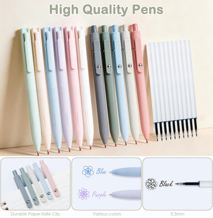 Tuhangcc 47PCS Spiral Notebook Stationary Set for Women,Bible Journal Set, 3PCS Unique A5 Spiral Notebooks 12 Highlighters, Sticky Notes & Bookmark Tabs 5 Gel Pen for Work Office Supplies (Blue)