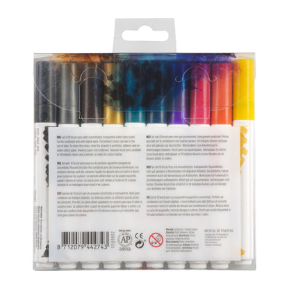 Ecoline Brush Pen Sets (10-pc. Set, Dark)