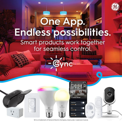 GE Lighting 252811 Voice Control Cync C-Life Smart Plug