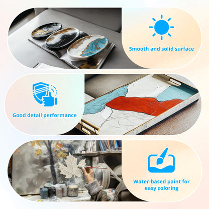 ProKKUV Resin Casting Powder 3000G(6.6lb), 20-30 Minutes Demold Fast Curing Casting Kit for Beginners, Plaster Powder, Easy for DIY Trays, Wedding, Mother's Day Gift