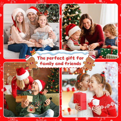 Christmas Snow Globes, Light Up Snow Globe with 6H Music Timer, Auto Snowfall, USB or Battery Powered, Christmas Globe with Santa Snow Globe Scene, Indoor Christmas Decorations for Home, 11.4 Inch