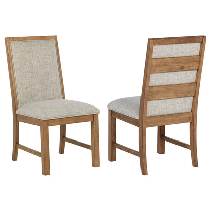 Coaster Home Furnishings Bruner Upholstered Dining Side Chair Brown 109102 (Set of 2)