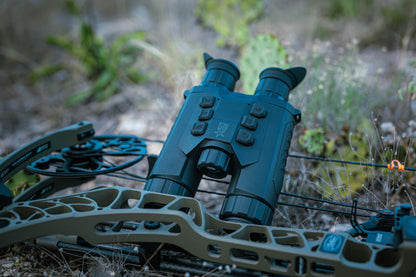 AGM Global Vision ObservIR LRF 25-256 Fusion Thermal Imaging & CMOS Binocular with Built-in Laser Range Finder, 12 Micron 256x192 (25 Hz), 4K, 25 mm Lens.