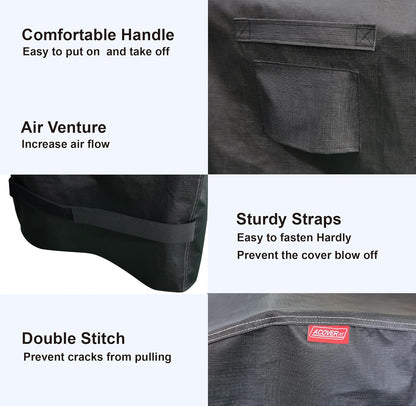 RPET Fabric Griddle Cover - Durable Black Protection for 36" Griddles Like Blackstone 1528