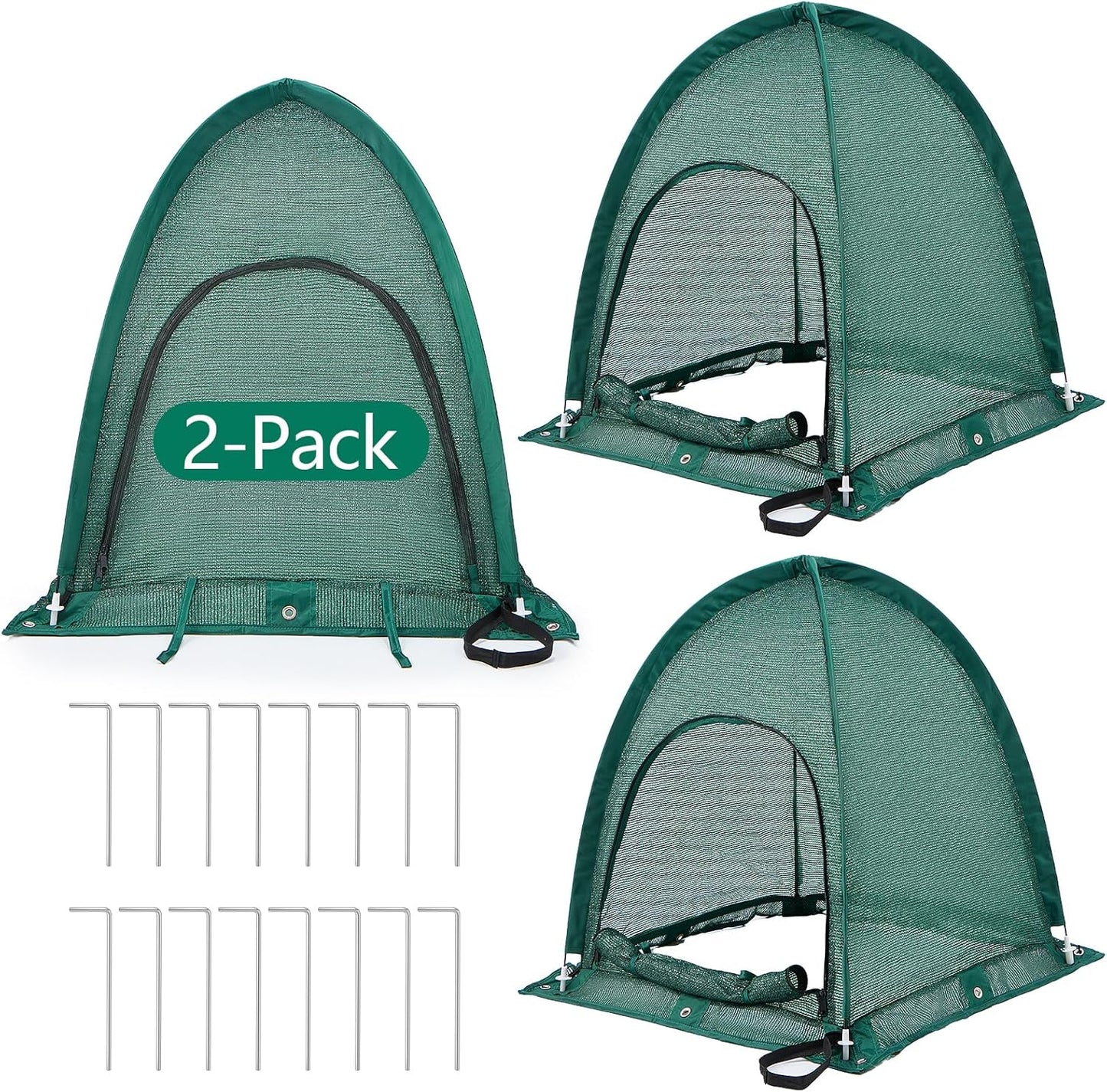 2 Pack, 80% 22" 22" 22" Plant Shade Tent Pop Up Sun Shade Cover for Outdoor Plants, Portable Sun Protection Tent