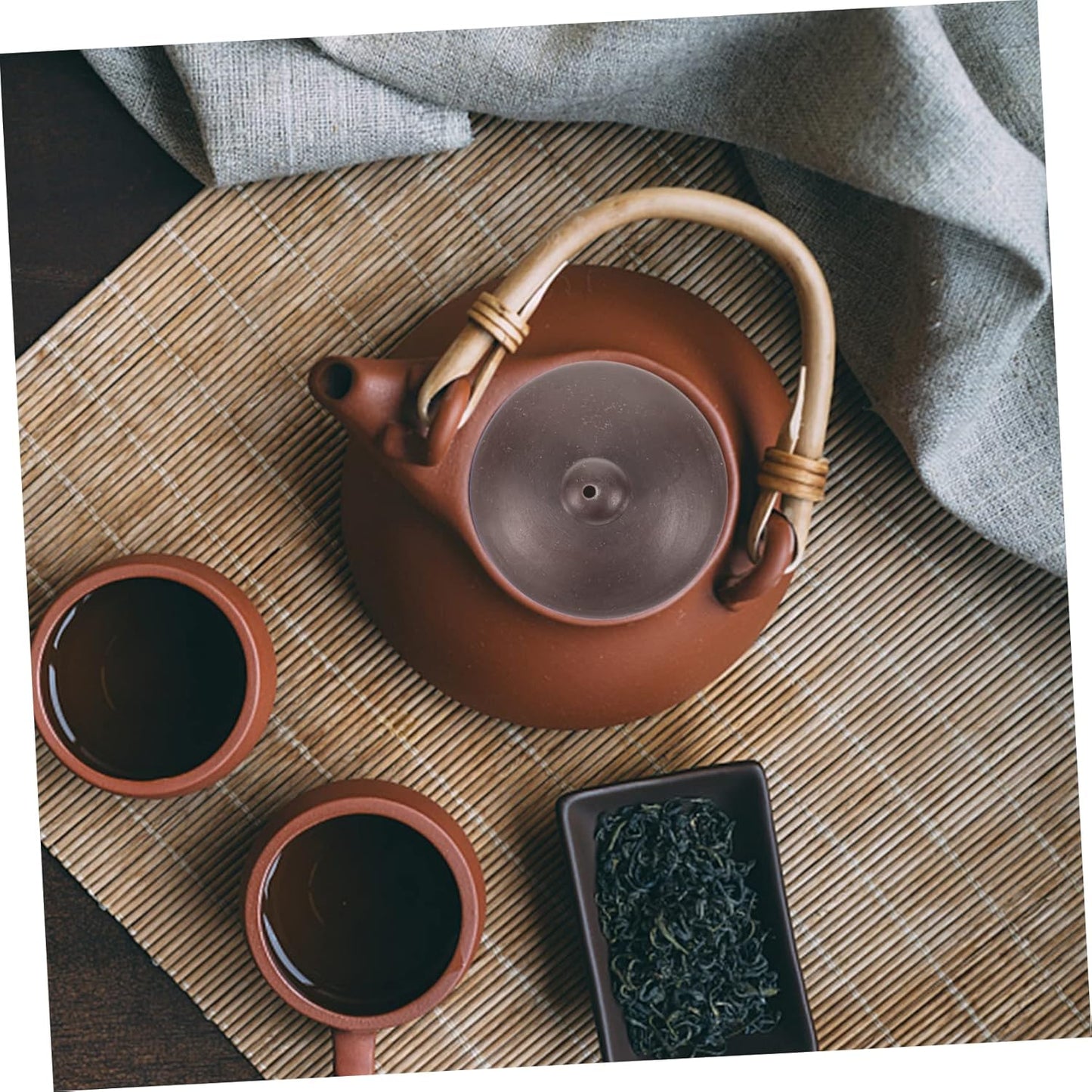 Purple Clay Teapot Lid, Replacement Lid for Asian Teapot, Universal Teapot Lid, Japanese Tea Pot Cover, Vintage Tea Mug