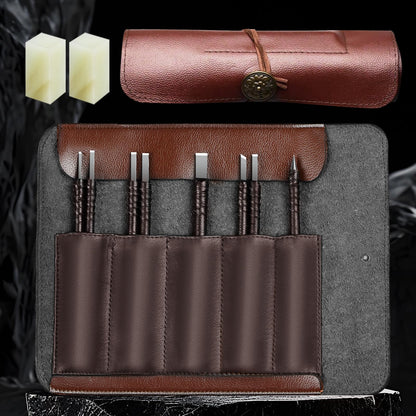 BAIQI Tungsten Steel 8 Pcs Hand Carve Tool Kit for Enthusiast to Engrave Soft Limestone and SlateStone Alabaster Wood Soap Stone Seal Sculpture DIY Craft (10 PCS Carve Tool Set)