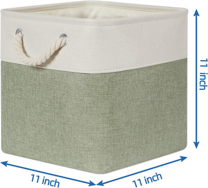 11 Inch 4Pack Temary Cube for Shelves Bin Fabric Storage Baskets for Organizing Toys, Clothes, Decorative Baskets