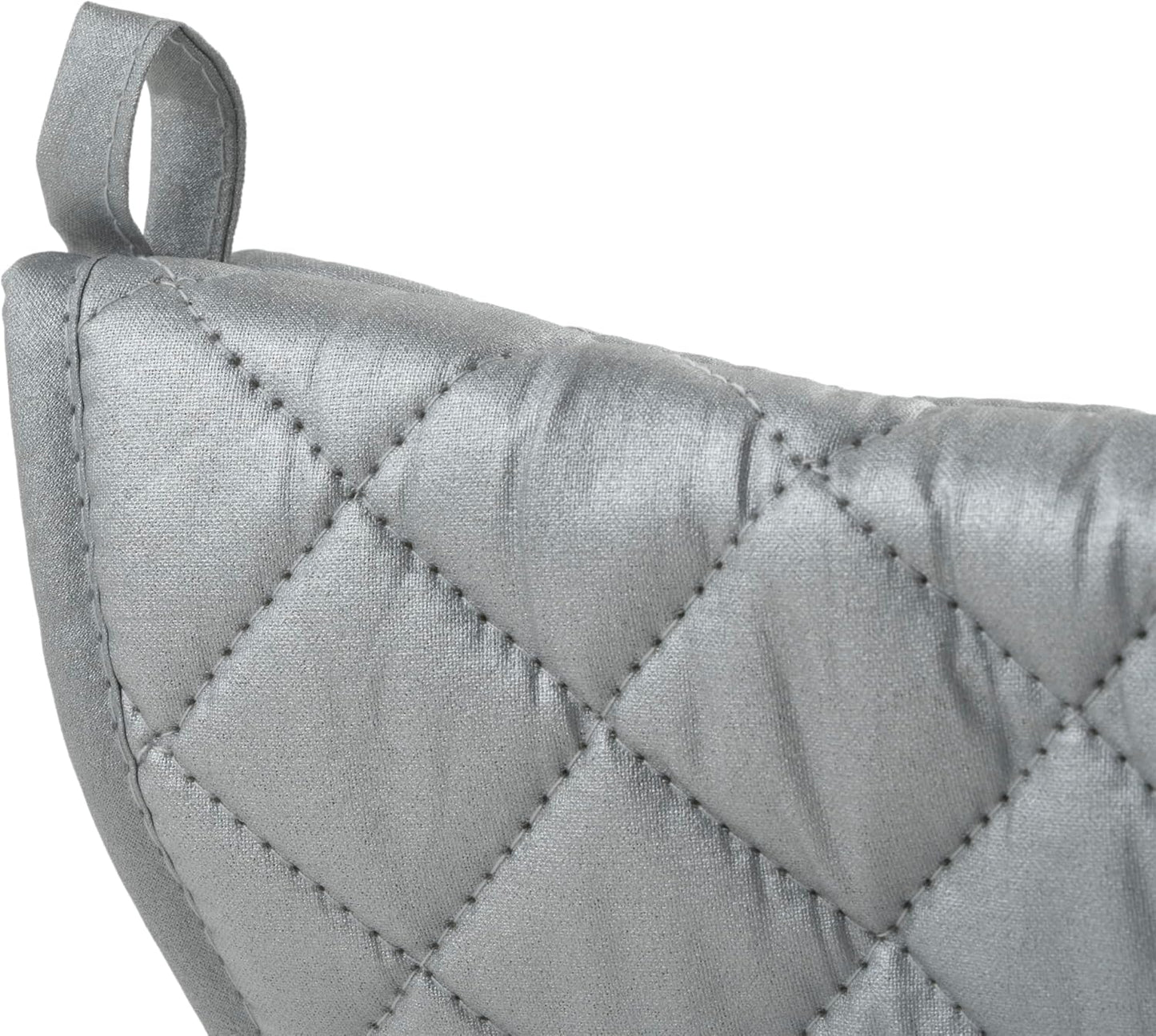 Winco Silicone Oven Mitt, 17-Inch, Silver