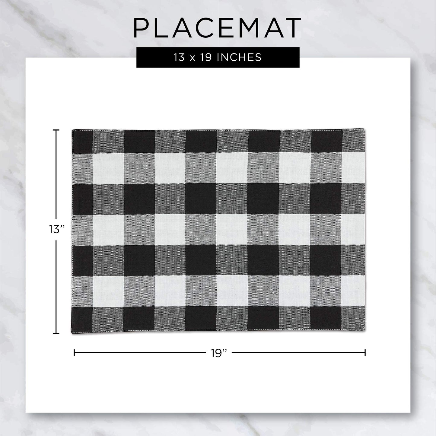 DII 100% Cotton Ribbed Everyday Basic Placemat (Set of 6), 13 x 9, Cardinal Red
