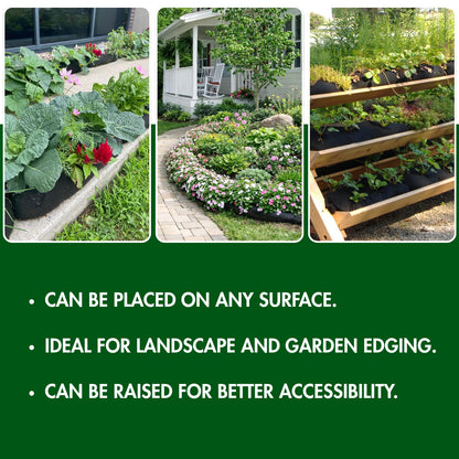 GardenSoxx 4x8 (32 sq ft) Home Gardening Kit with Drip Irrigation System – Flexible Fabric Garden Planters for Outdoor Plants, No Tools, Fits Any Space, Indoor & Outdoor Growing Solution