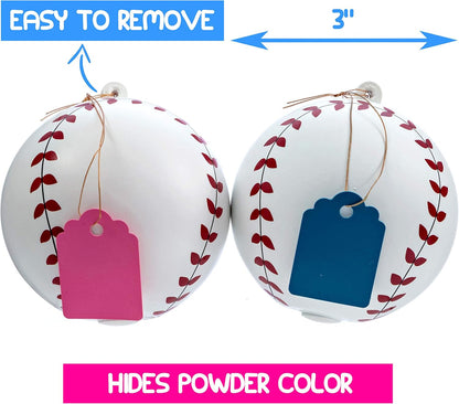 Set Gender Reveal Baseball - (Blue and Pink Balls) Exploding with Powder - Best Idea for Boy or Girl Baby Revealing