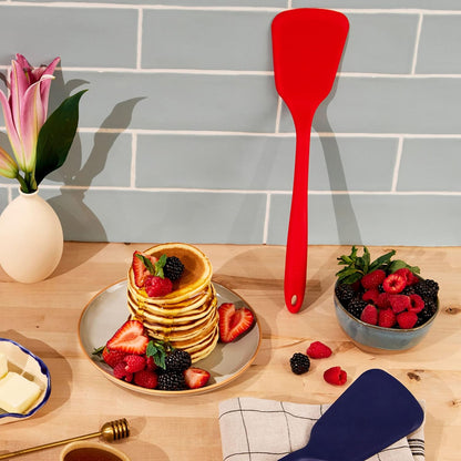 GIR Premium Silicone Ultimate Turner, Non-Stick Heat Resistant Turner for BBQs, 13 IN, Red