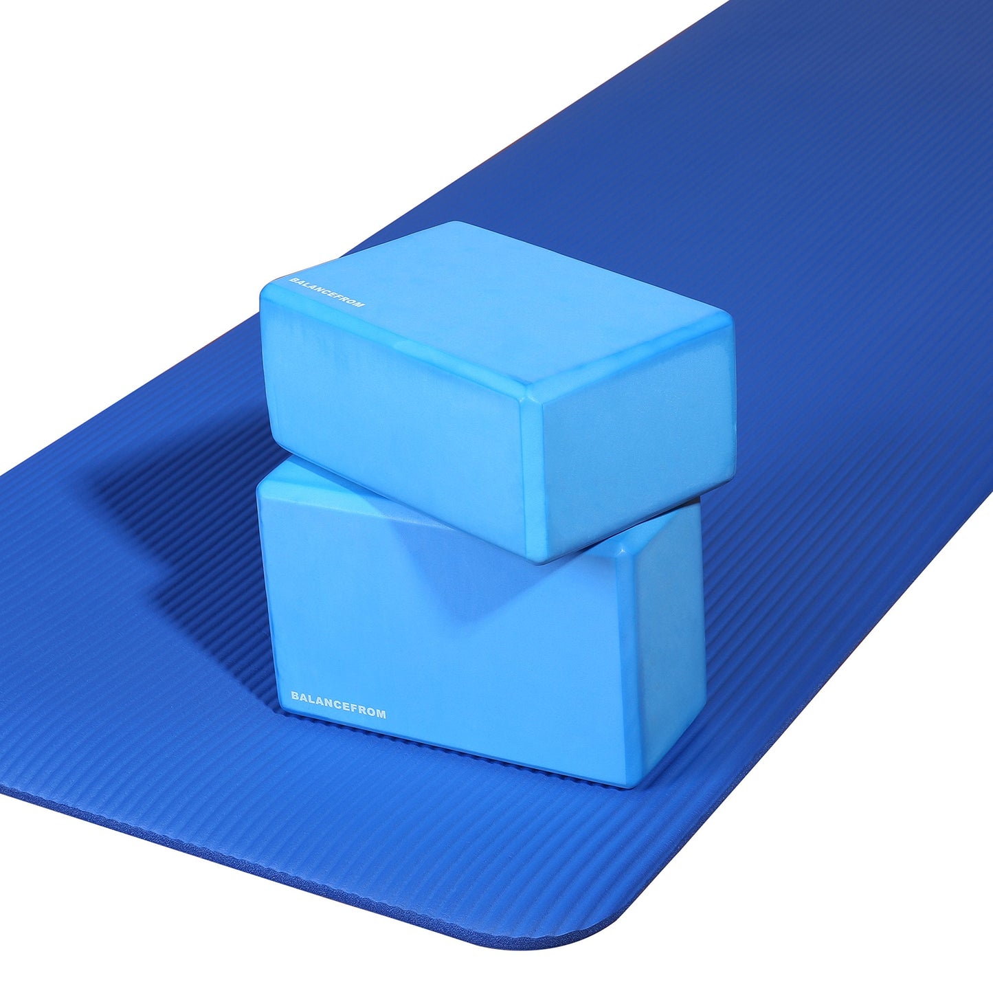 Fitvids Set of 2 High Density Yoga Blocks, 9"x6"x4" Each, Pair, Multiple Colors