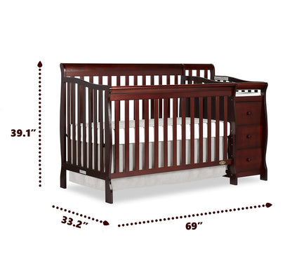 Dream On Me 5 in 1 Brody Convertible Crib with Changer