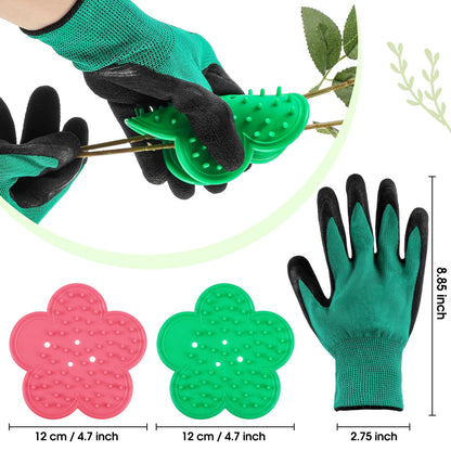 WILLBOND Gardening Gift Set for Women, Mother's Day Floral Arrangement Kit with Pruning Shears, Thorn Remover, Gloves and Floral Tape, Garden Tool Gift Kit for Mom, Wife, Garden Lovers(Green)