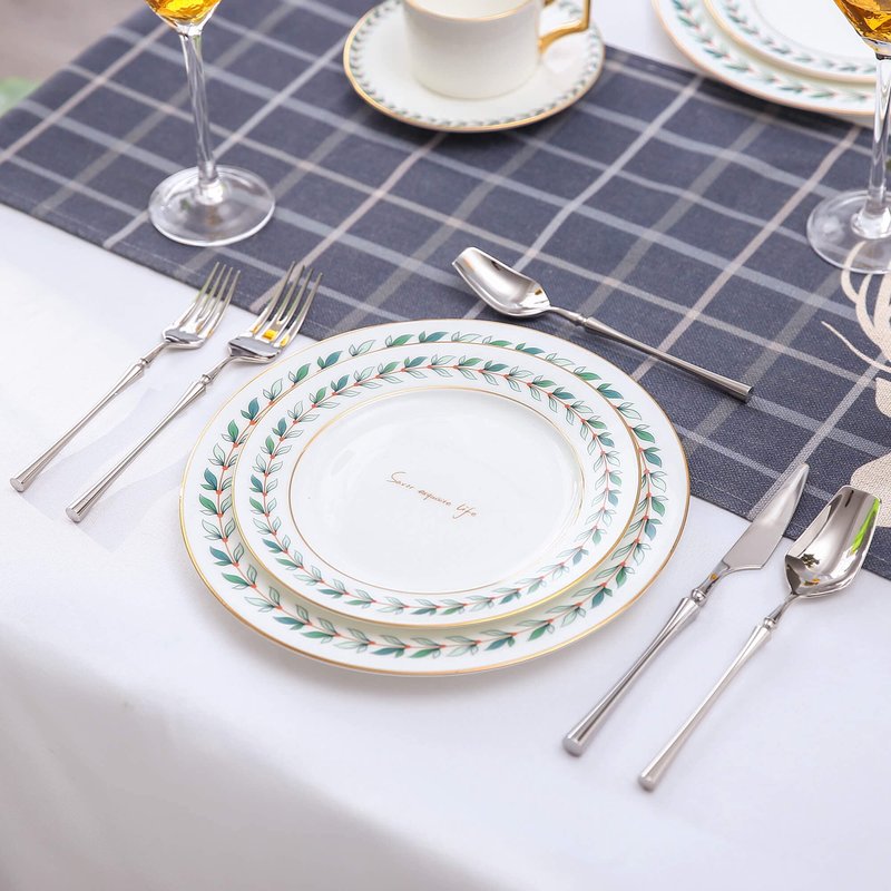 Lemeya 20-Piece Silverware Set for 4,Modern 18/10 Stainless Steel Flatware Set,Unique Rustic Cutlery Utensils Set,Spoon and Fork Set for Home, Restaurant,Wedding,Mirror Polished,Dishwasher Safe