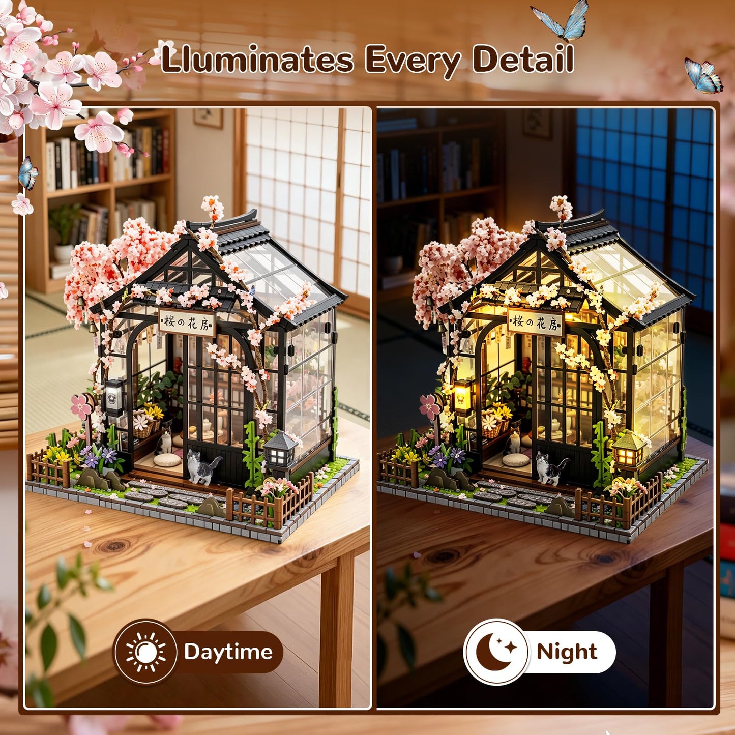 Book Nooks for Adults, DIY Miniature Dollhouse Book Nook Kit, Teens and Beginners, Japanese BookNook, Model Kits Craft Kits for Adults Teens & Book Lovers