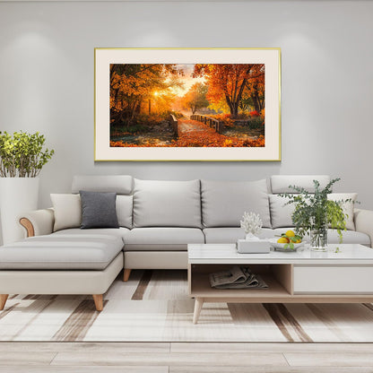 ATDMS Large Diamond Art Kits for Adults - DIY 5D Landscape Diamond Painting Kits for Adults,Full Drill Forest Diamond Painting, Sunset Gem Art Kits for Home Wall Decor 27.5x15.7 Inch