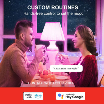 Sengled WiFi Color Changing Light Bulb, Alexa Smart Light Bulbs that Compatible with Alexa & Google Assistant, A19 RGB No Hub Required, 75 W Equivalent 800LM CRI>90, Set of 4