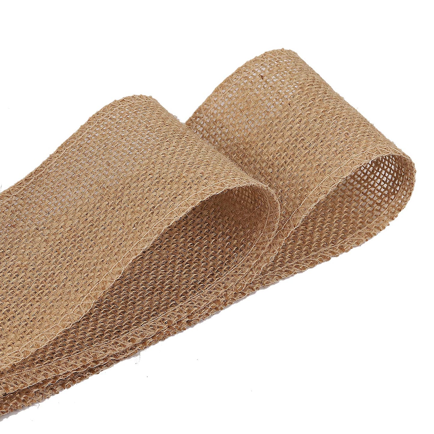 KINJOEK1 in Burlap Ribbon, 27 Yards Natural Jute Fabric Roll Ribbon for Craft, Christmas, Wedding, Gifts, Decoration