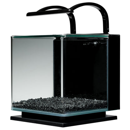 Marineland Contour 3 Aquarium Kit 3 Gallons, Rounded Glass Corners, Includes LED Lighting