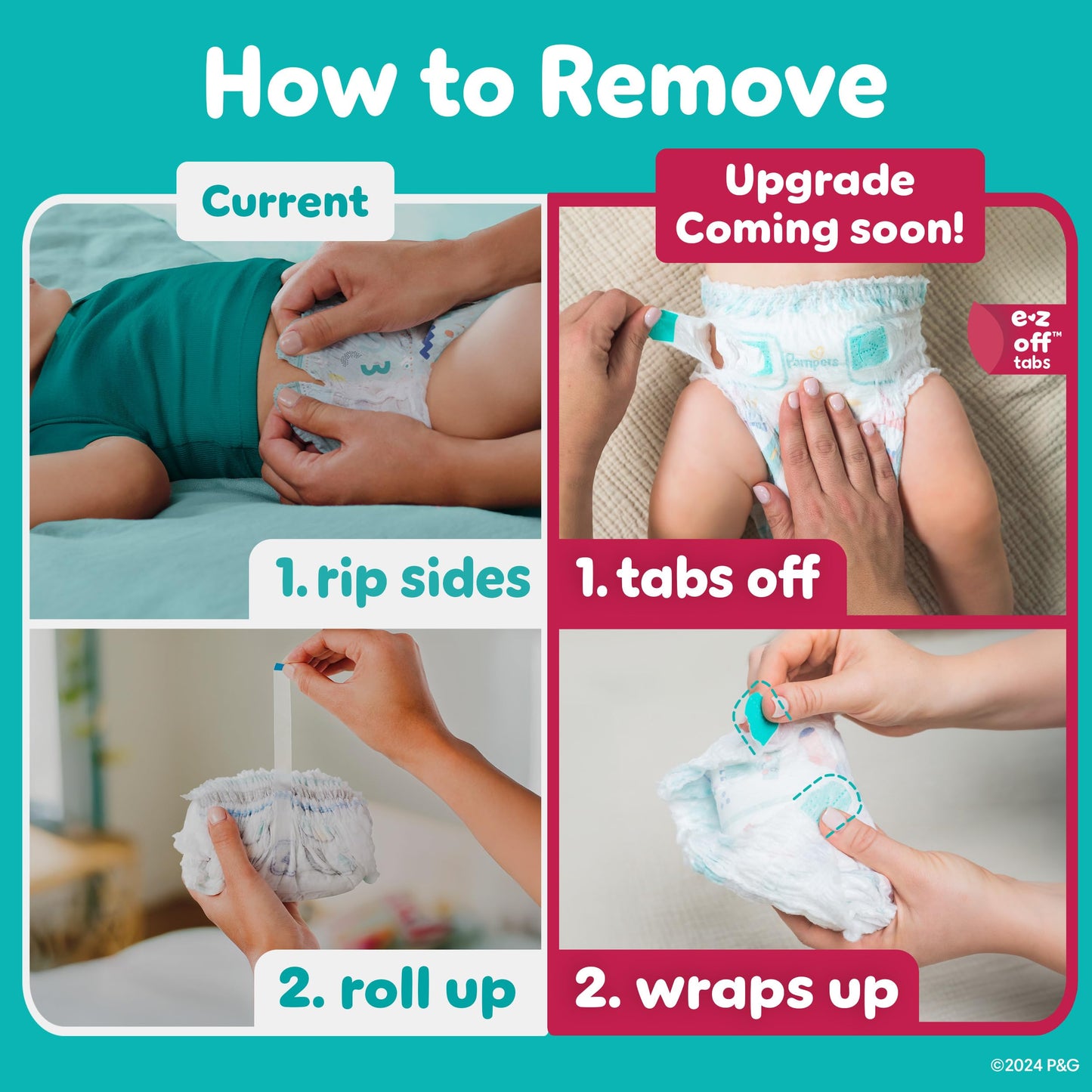 Pampers Diapers - Cruisers 360 - Size 5, 128 Count, Babyproof up to 100% Leakproof Pull-On Diaper